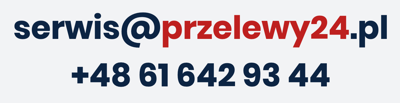 Dane kontaktowe Przelewy24